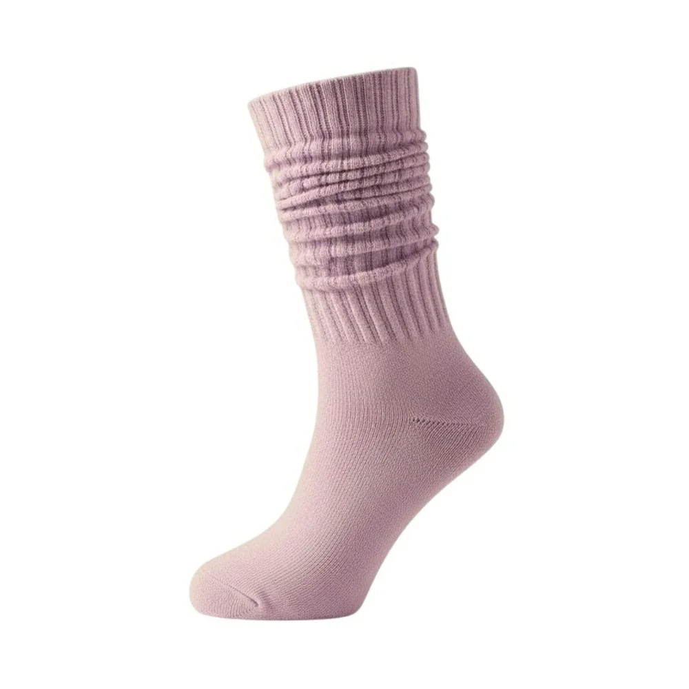 Vibrant High-Calf Slouchy Soft Casual Womens Socks 5.5-8.5 Thick Athletic 6 Pack